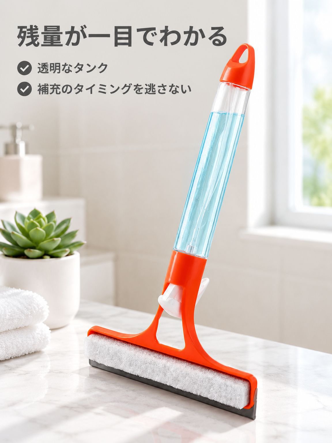 【ひと吹きできれいに】トリプルガラス掃除神器