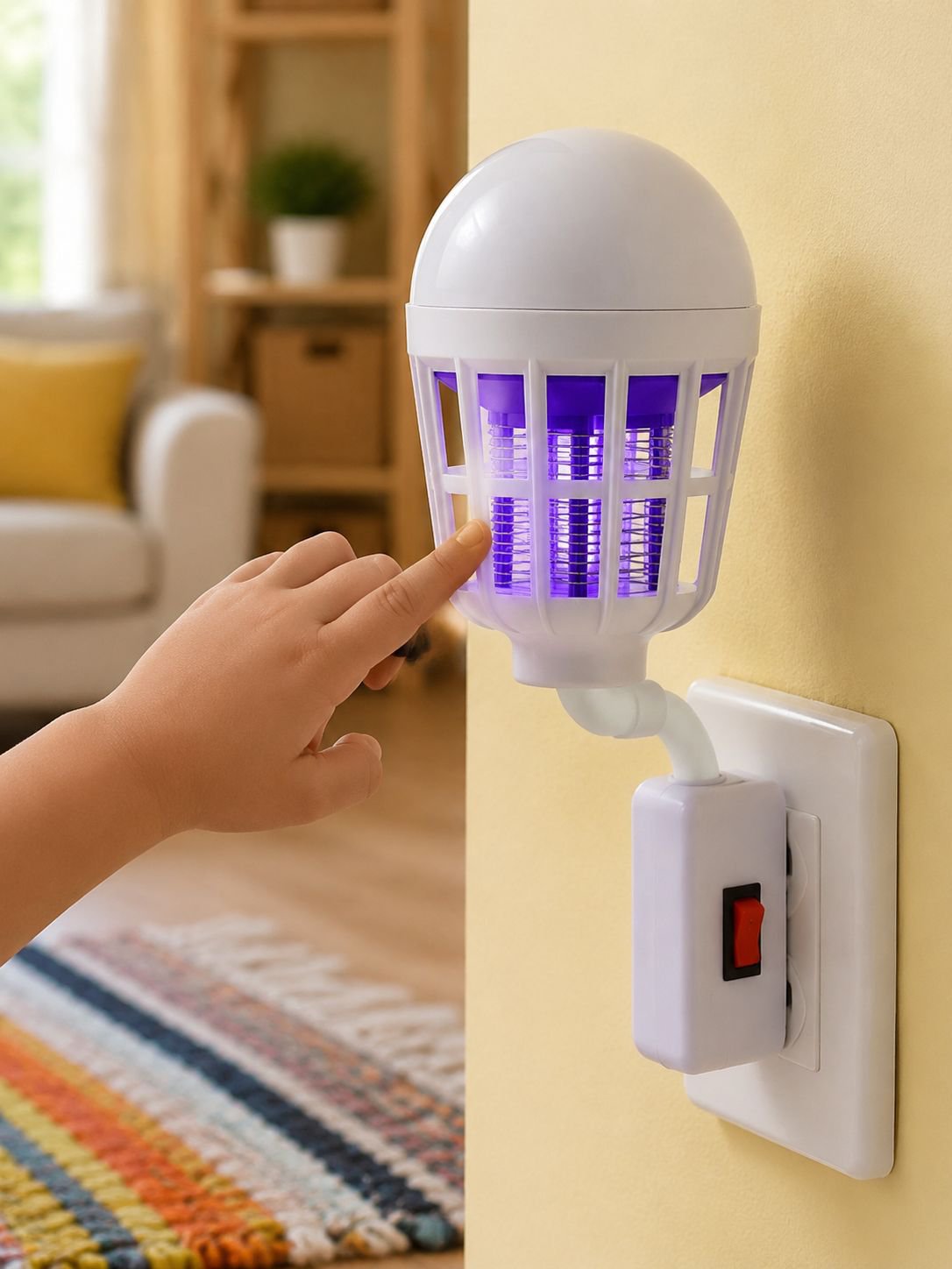 Protección contra mosquitos con lámpara LED
