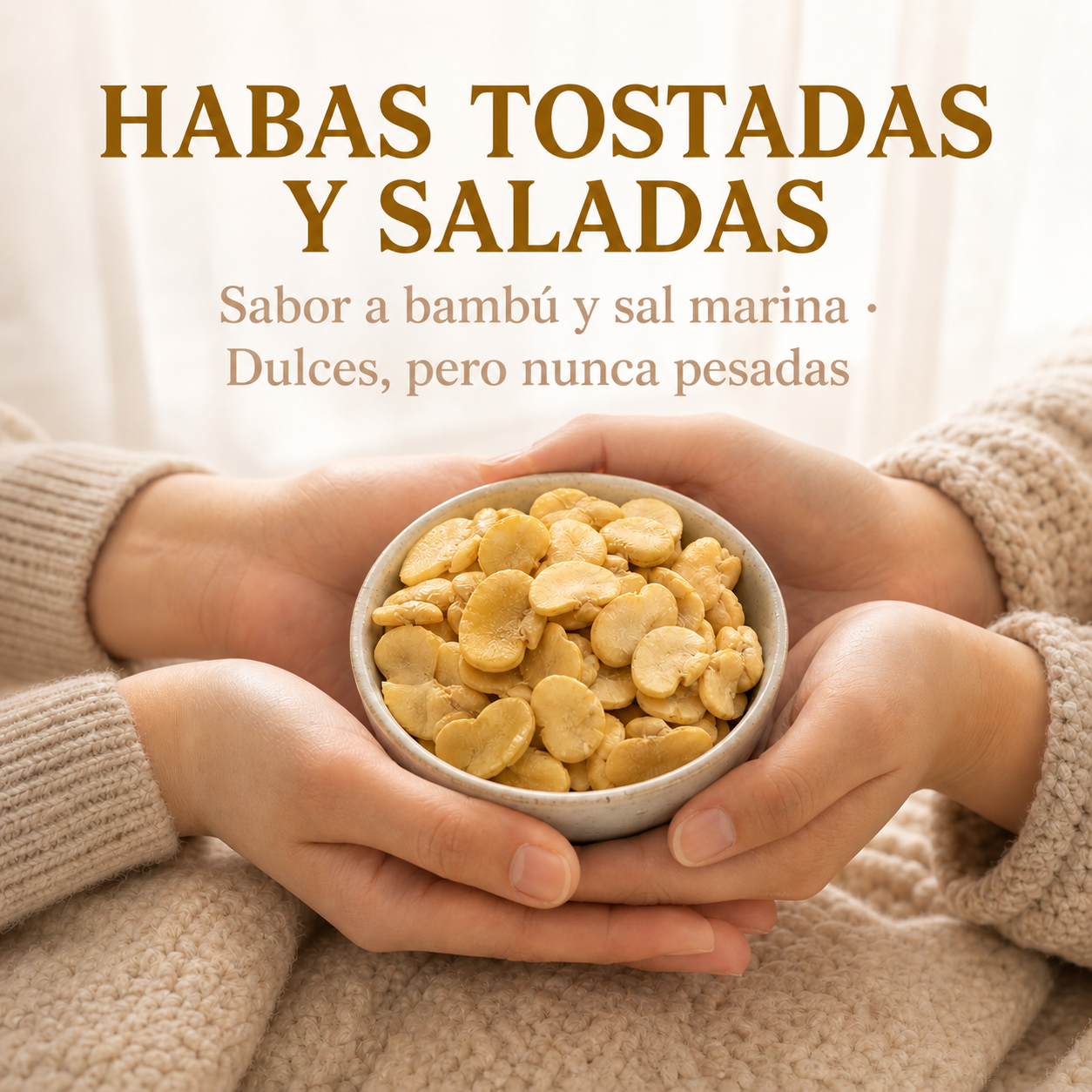 Habas con sal de bambú