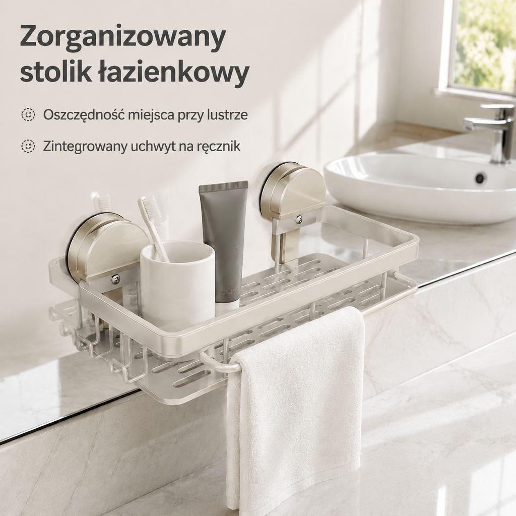 Wielofunkcyjny organizer do zlewu z przyssawką