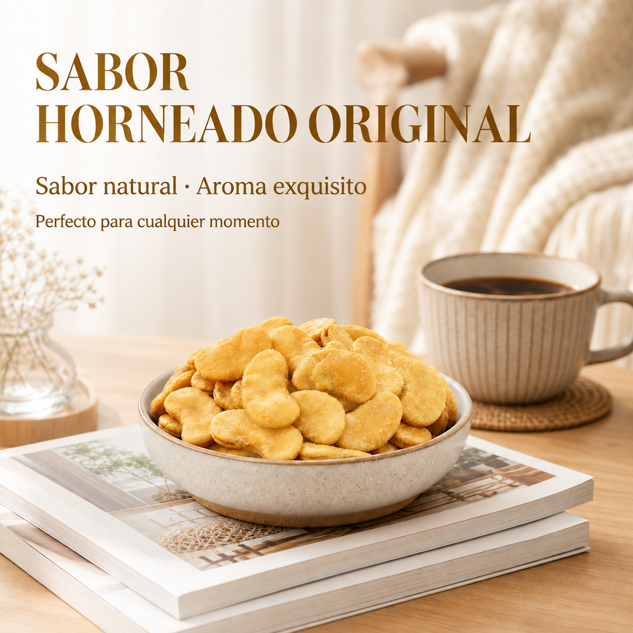 Habas con sal de bambú