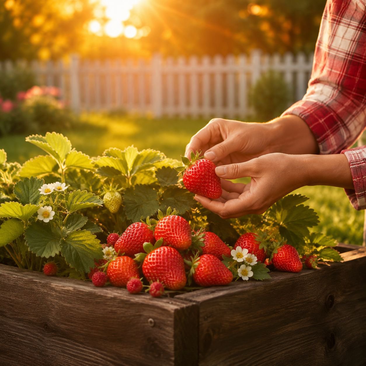 Potted Strawberry Seeds Four Seasons Farmhouse Cream Fruit Potted Indoor Planting