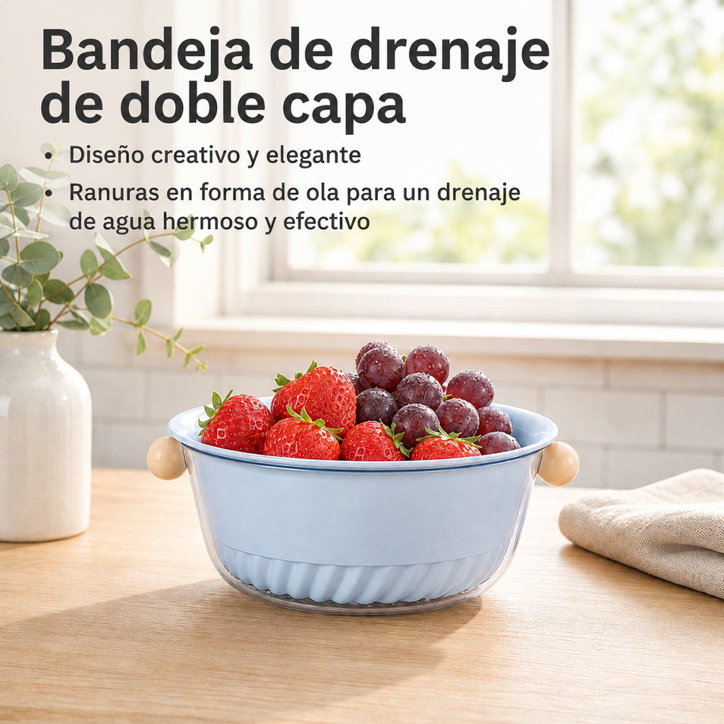 Fregadero de dos niveles elegante para el hogar