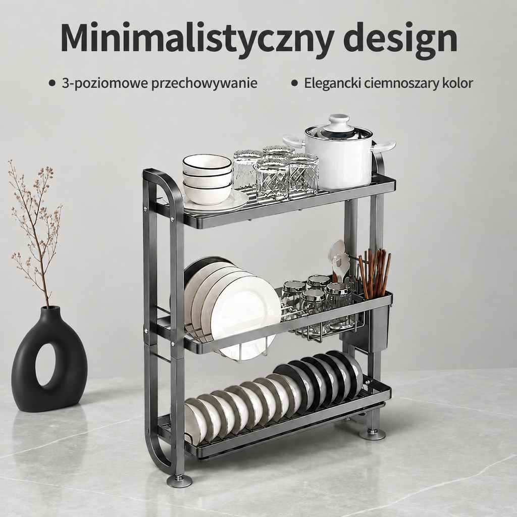 Wąski ociekacz do zlewu kuchennego