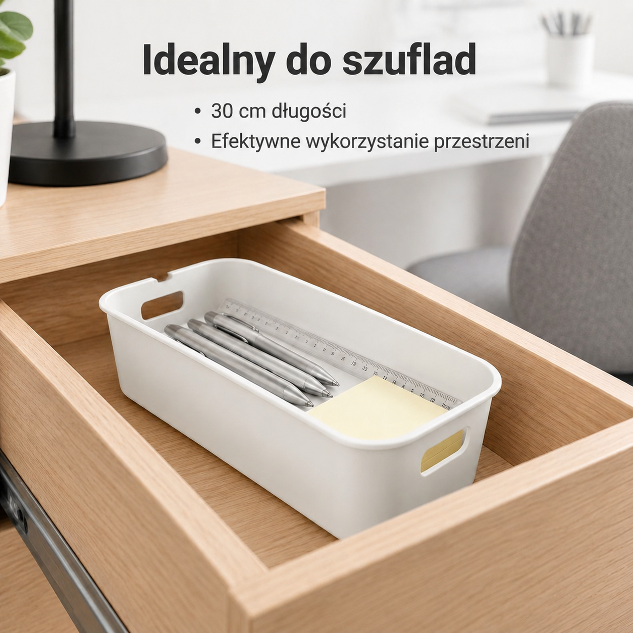 Koszyk na przechowywanie do szuflady biurka