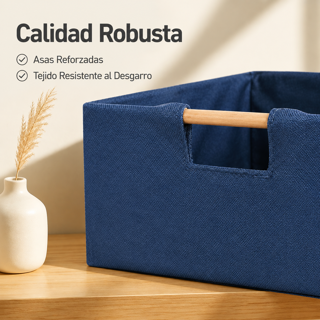 Caja organizadora de tela para el hogar