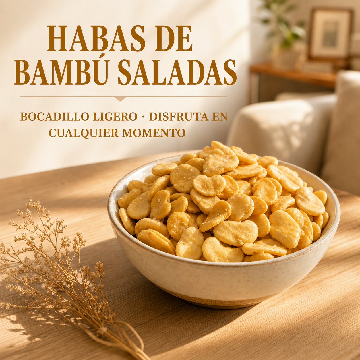 Habas con sal de bambú