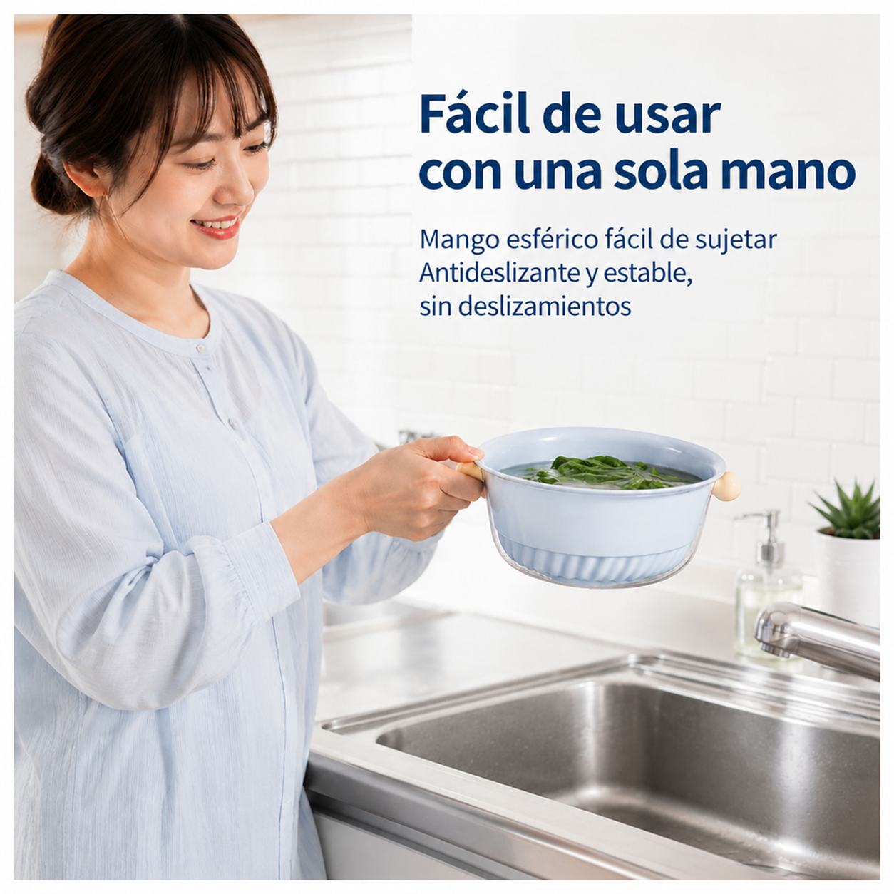 Fregadero de dos niveles elegante para el hogar
