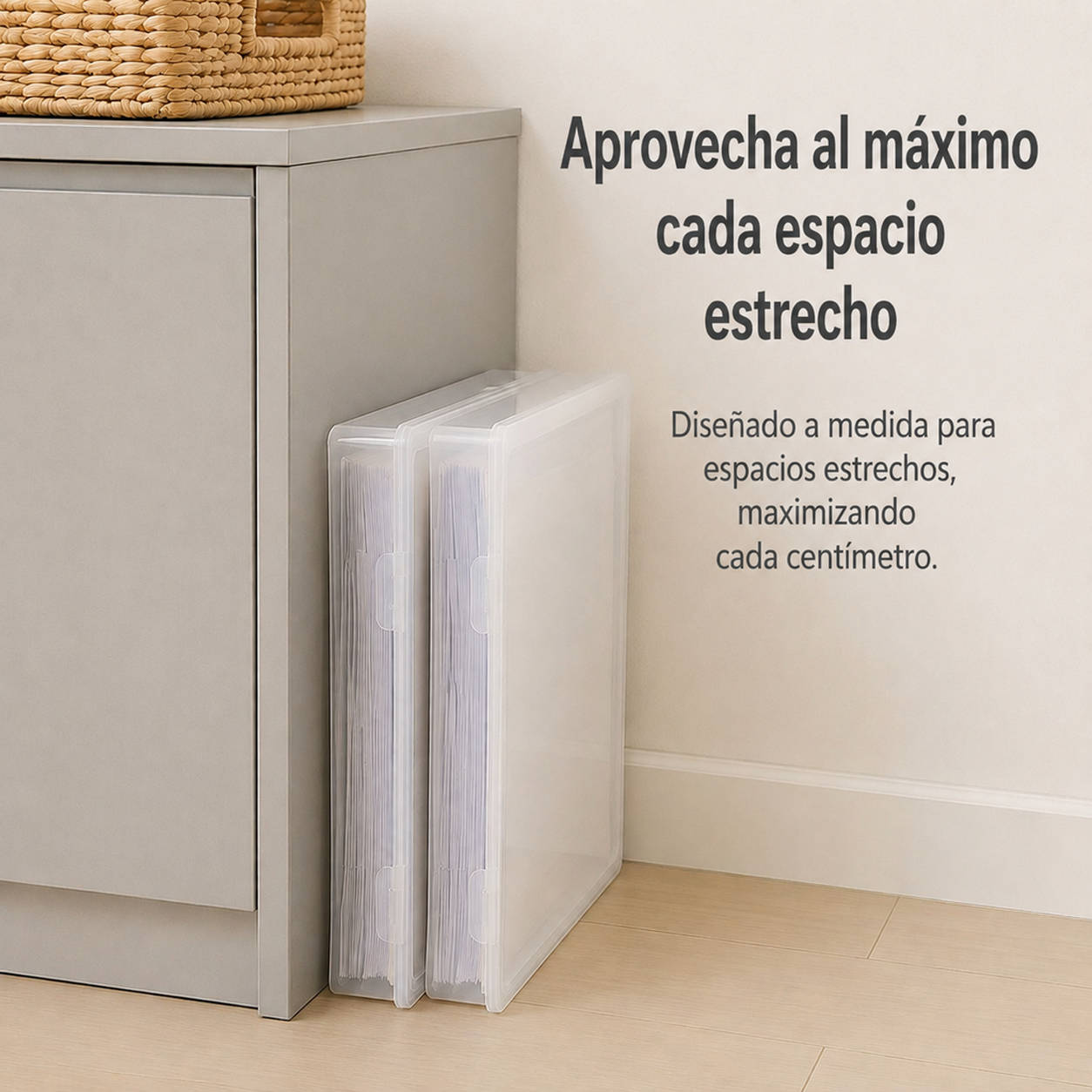Caja organizadora transparente multifuncional