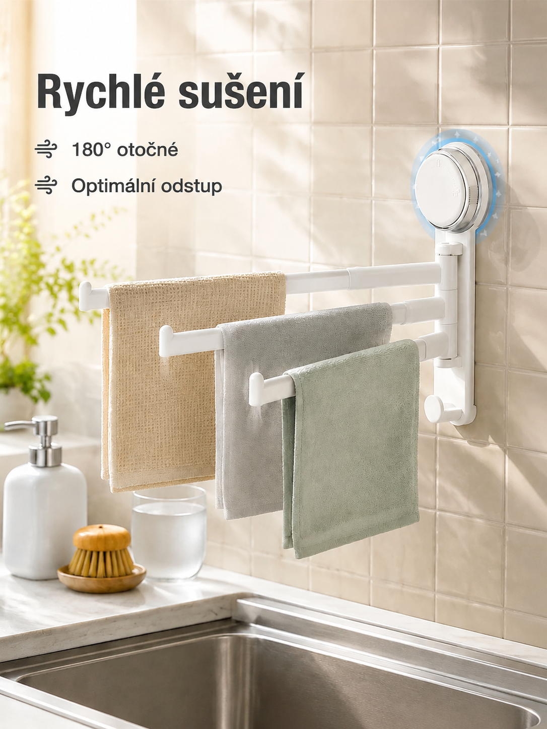 Otočný kuchyňský odkapávač
