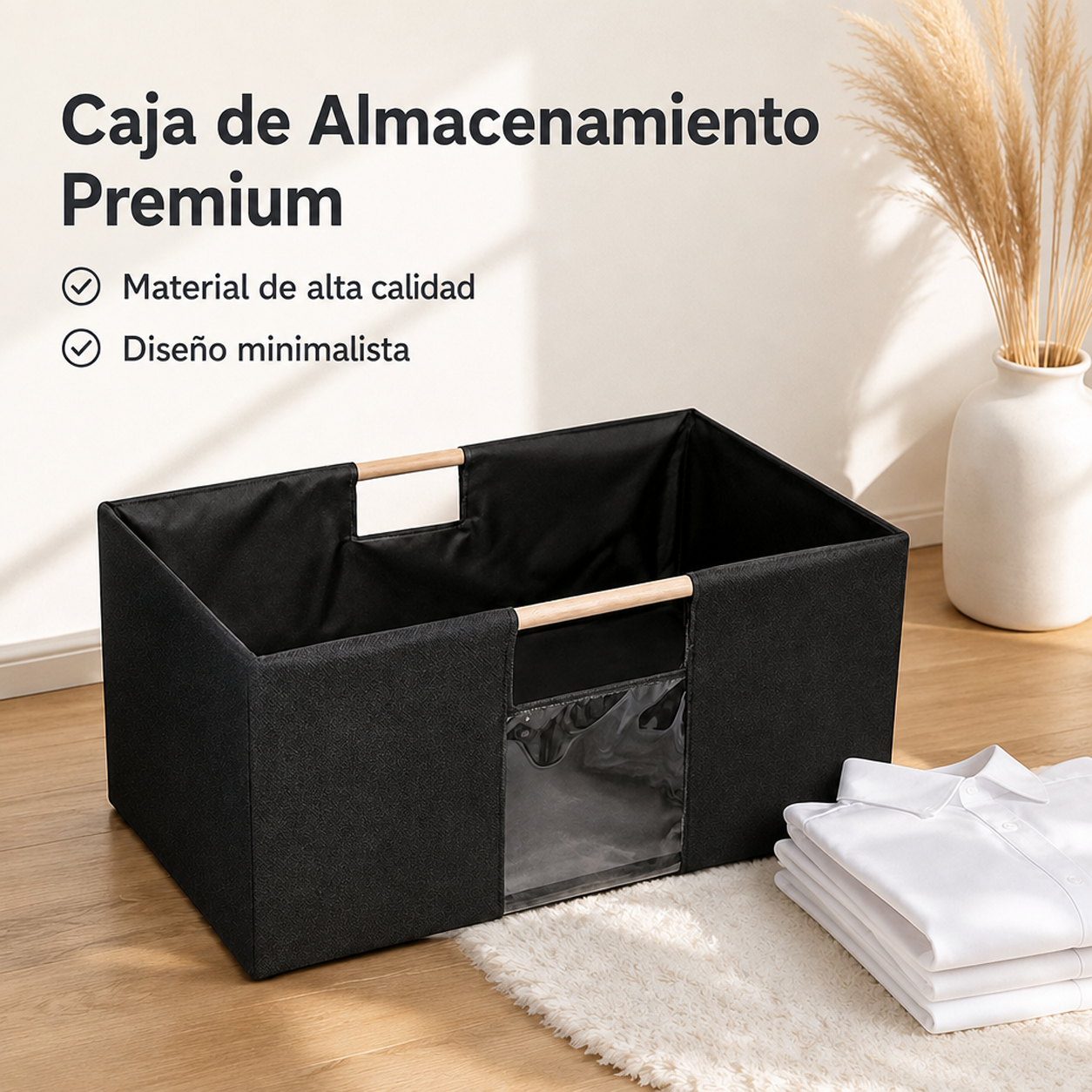 Caja organizadora de tela para el hogar