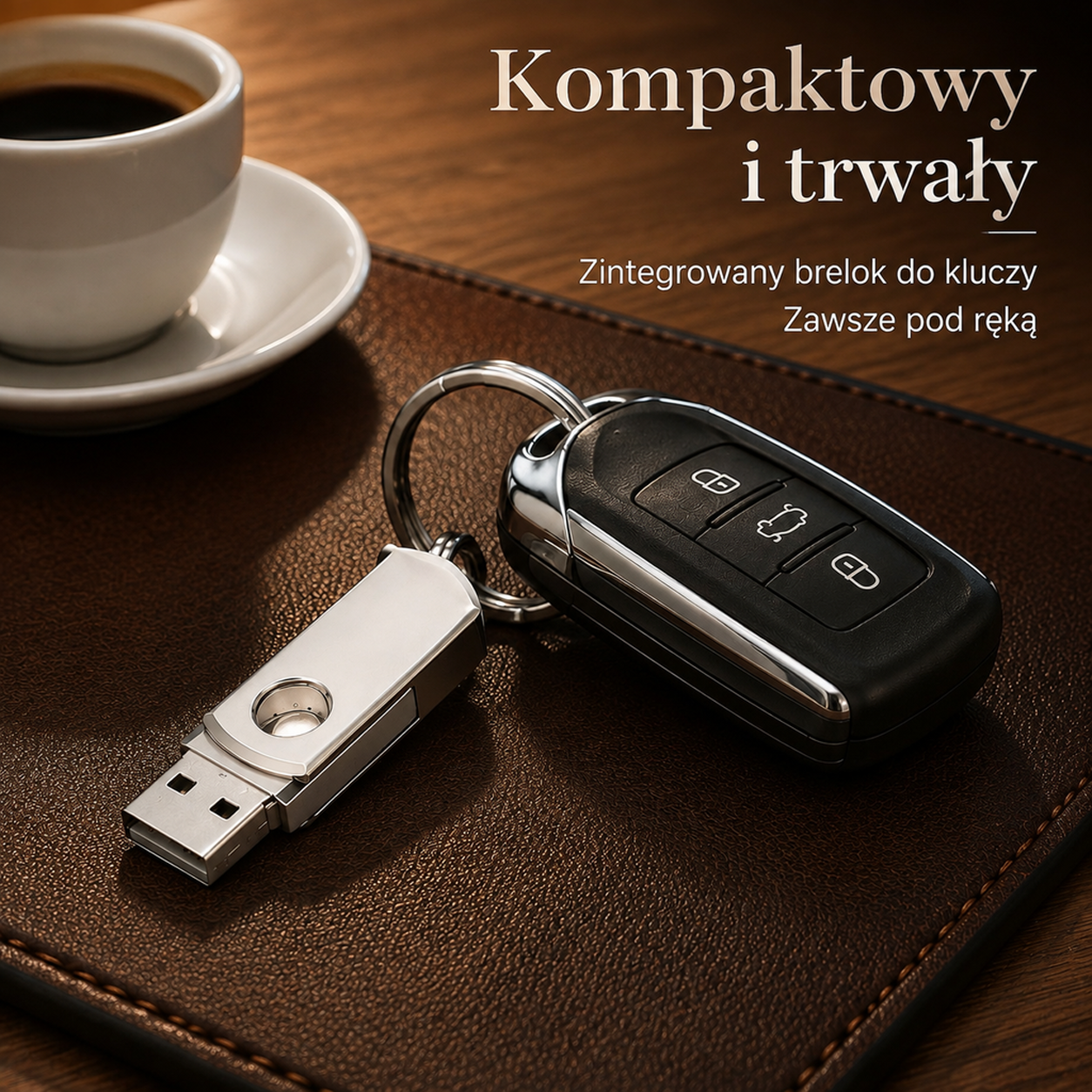 Metalowy obrotowy pendrive USB wodoodporny i przenośny