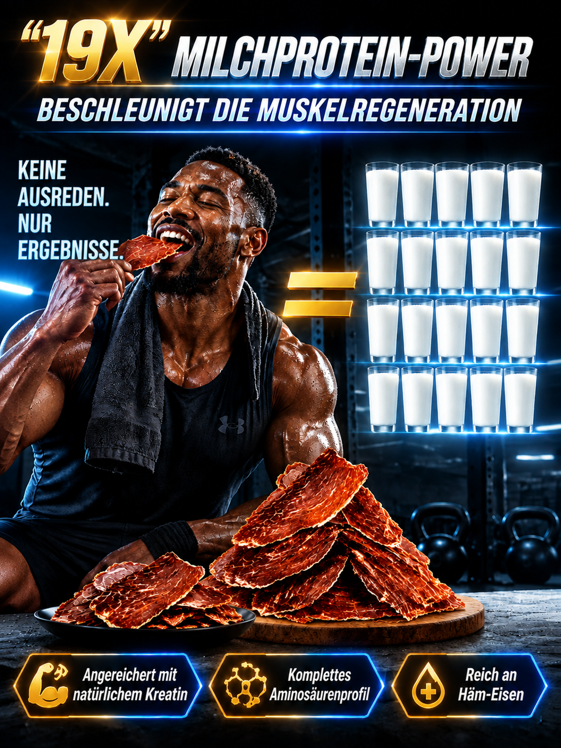 100 % grasgefüttertes Angus – nur ein Pfund pro Rind. Herzhaft und nährstoffreich.