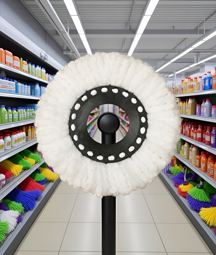 家庭用掃除で活躍する強吸水モップ