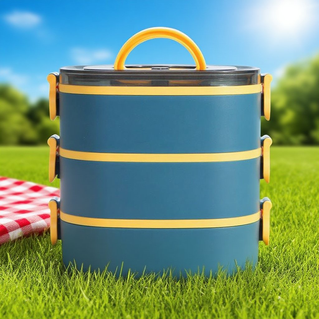 大容量多層手提便當盒