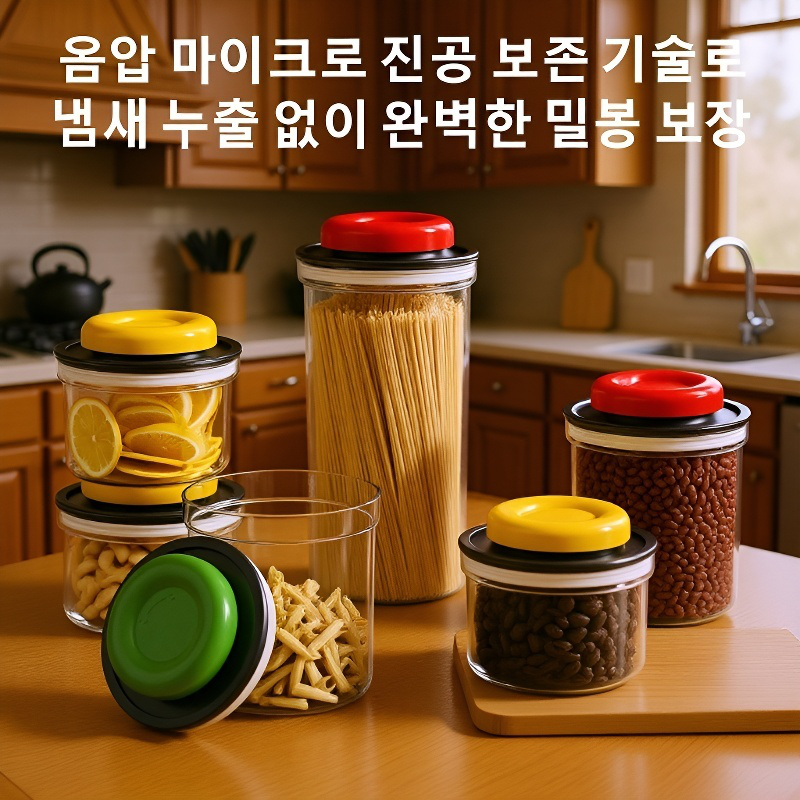 진공 압력 방습 곡물 밀폐용기