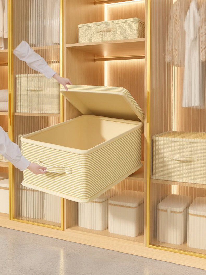 Caja de almacenamiento doméstico para ropa de temporada