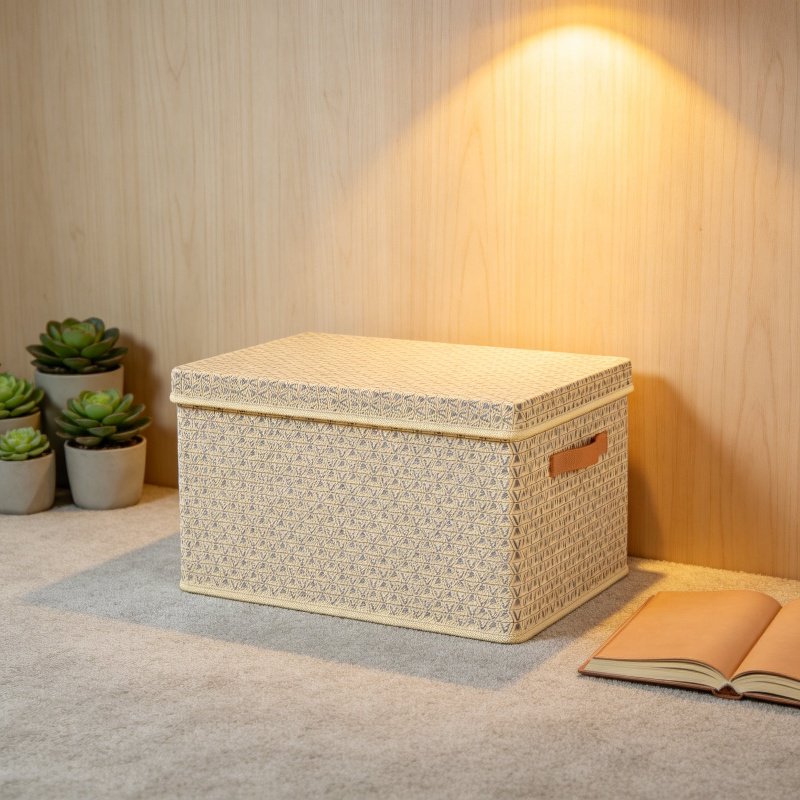 PP Folding Storage Box with Lid for Pants and Quilts