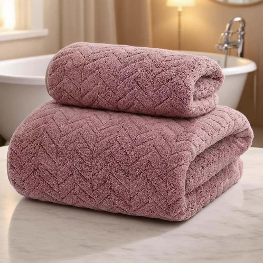 家用珊瑚絨洗臉毛巾