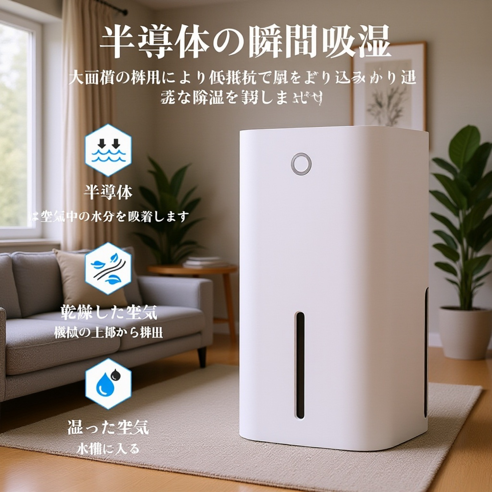 寝室地下乾燥機電子除湿機サイレント除湿機家庭用空気除湿機