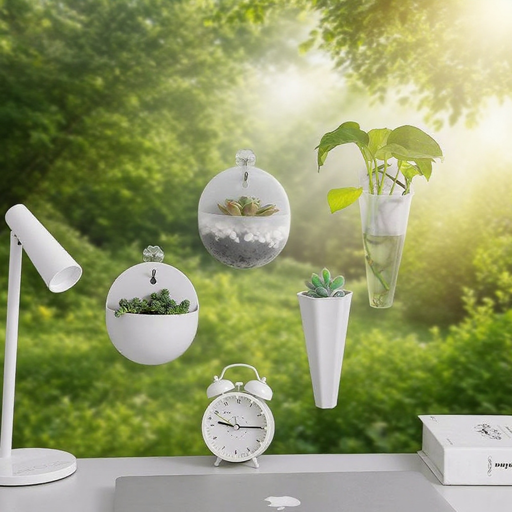 Závěsná hydroponická nástěnná květinová váza