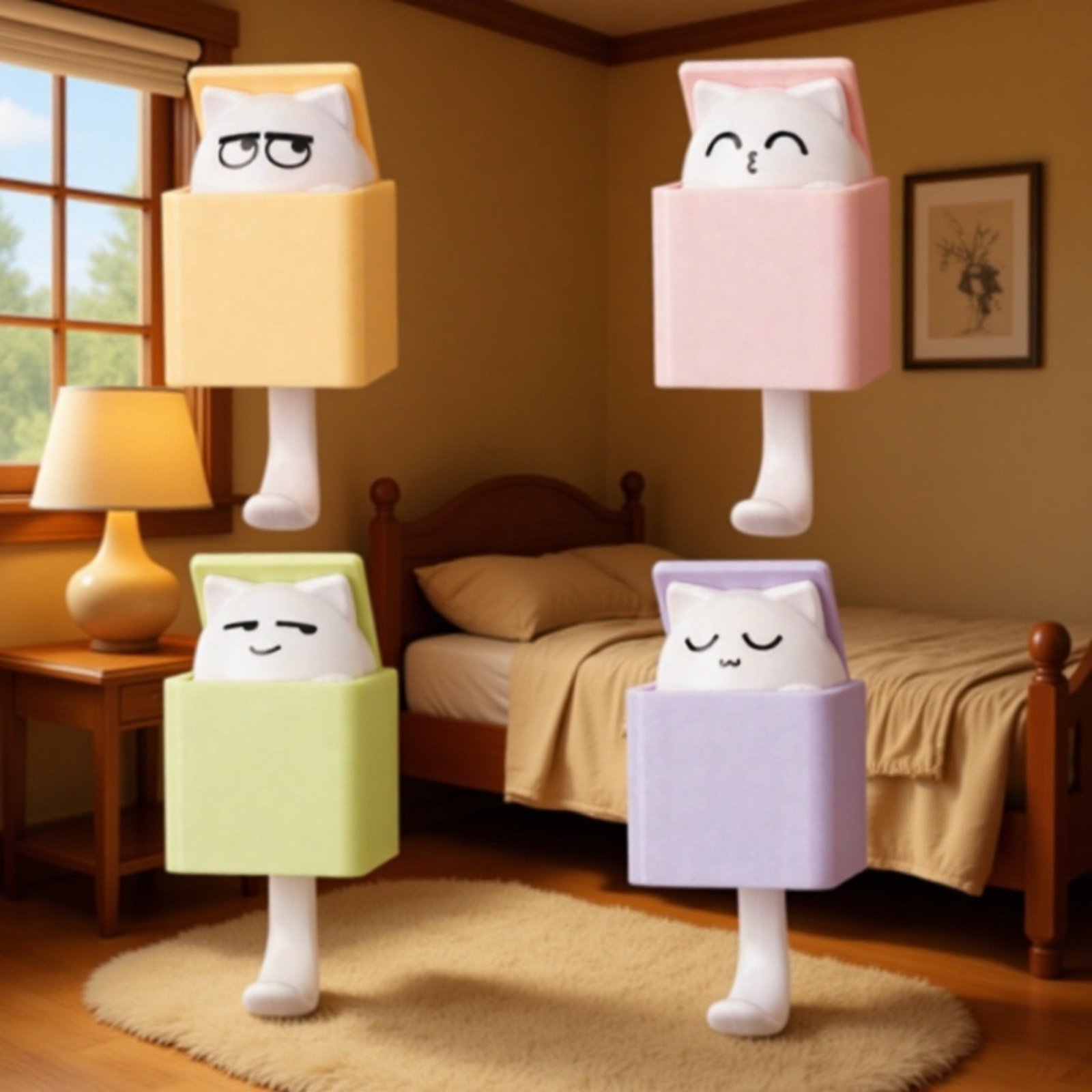 Lindo gancho para gato, gancho de pared telescópico, gancho de pared multiusos, adhesivo sin daños, 