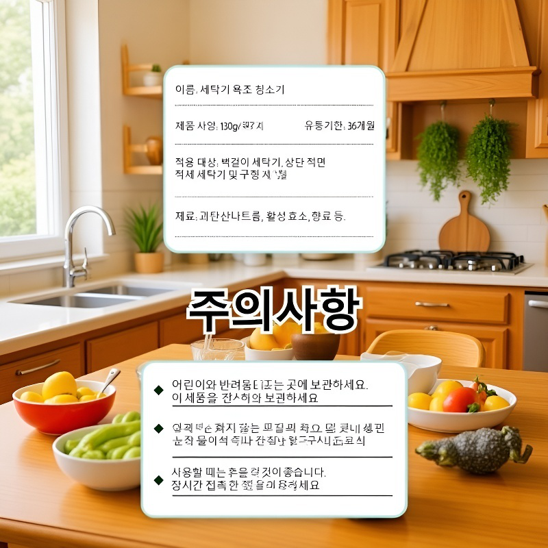 전자동 세탁기 탱크 강력 세정제 농축 과립 탈취 오염 살균 얼룩 세정제 드럼 전용