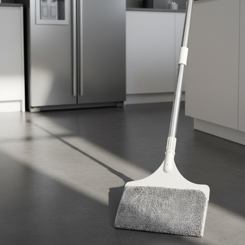 Streak-free glass cleaning with dual-sided wiper