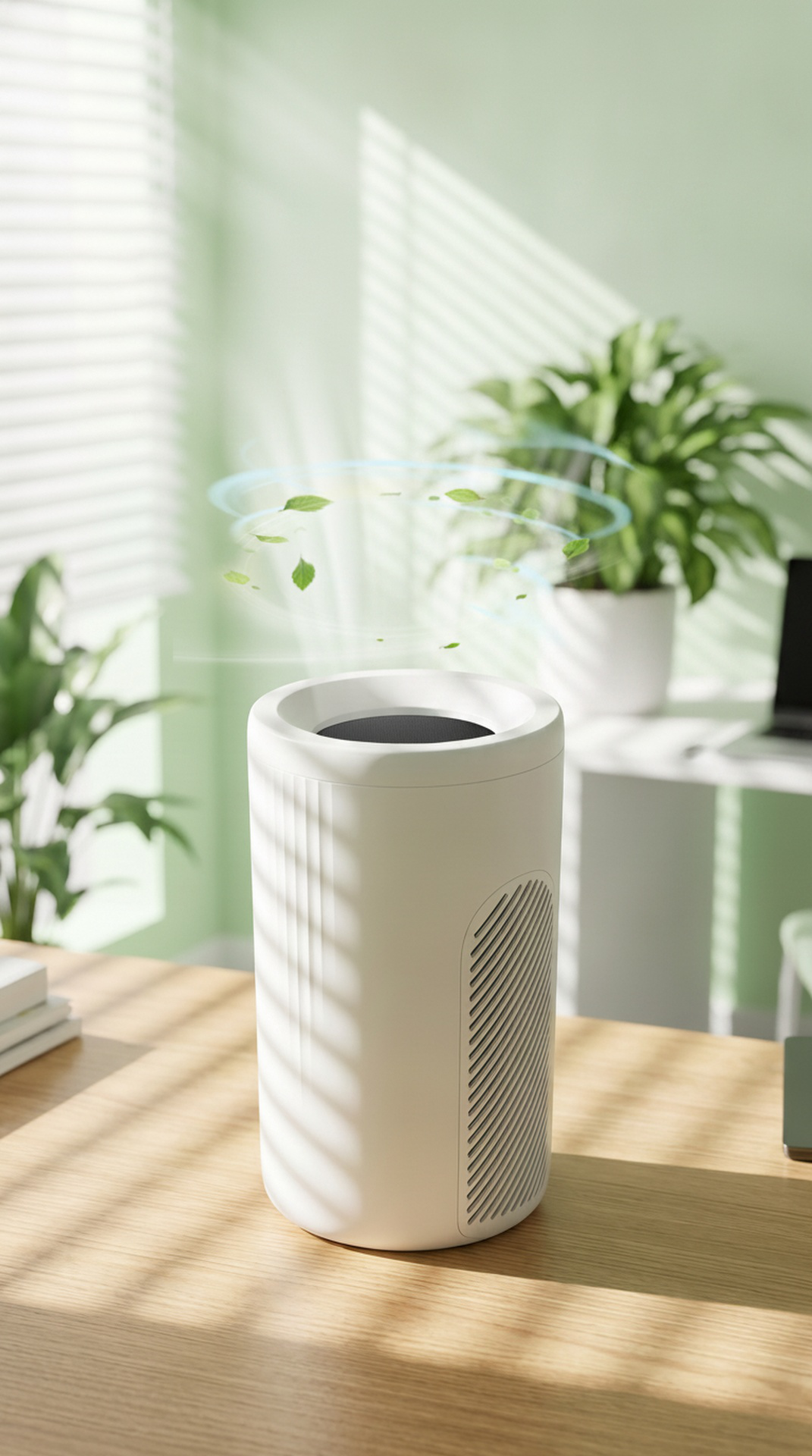 Portable home air purifier for smoke and dust