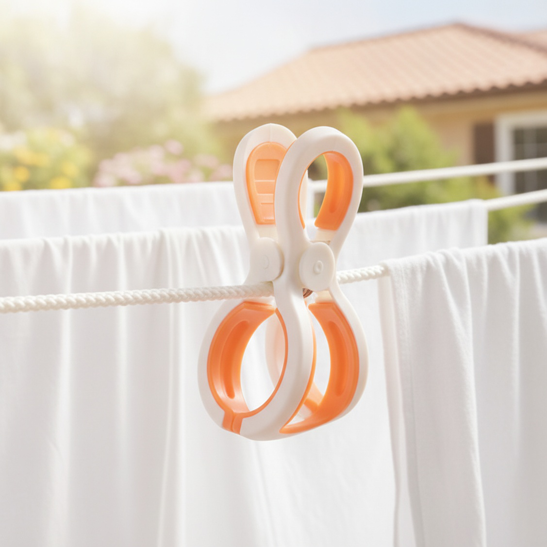 Large Windproof & Non-slip Laundry Clips, Plastic Drying Pegs for Quilts and Sheets
