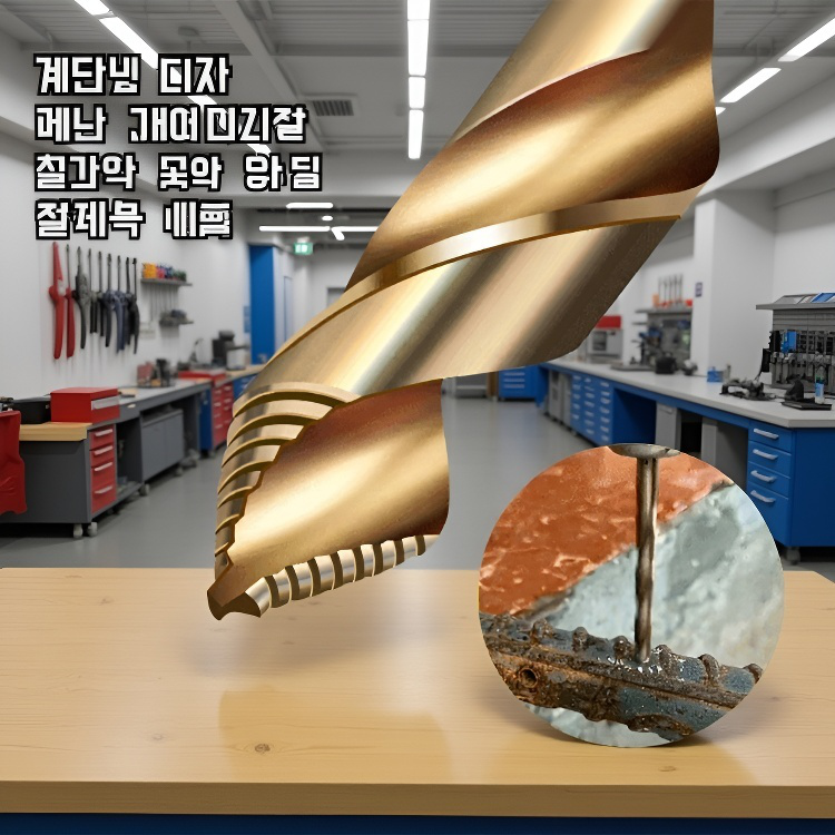 계단형 트위스트 코발트 드릴