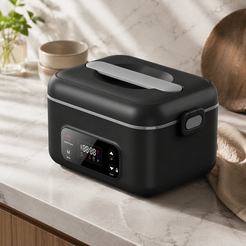 Boîte à lunch chauffante électrique USB, chauffage pour voiture, sans fil, recharge sans prise