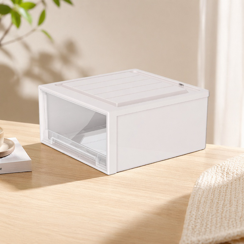 Caja organizadora de ropa apilable para armario