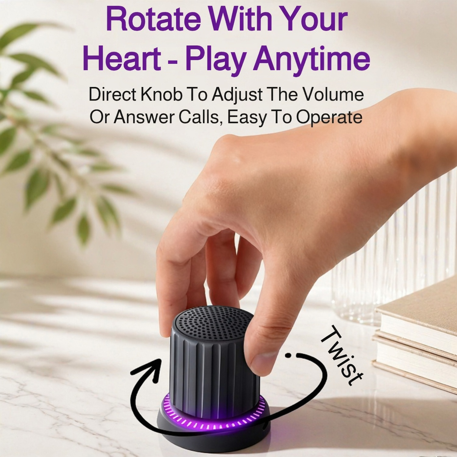 Magnetic Knob Bluetooth Speaker