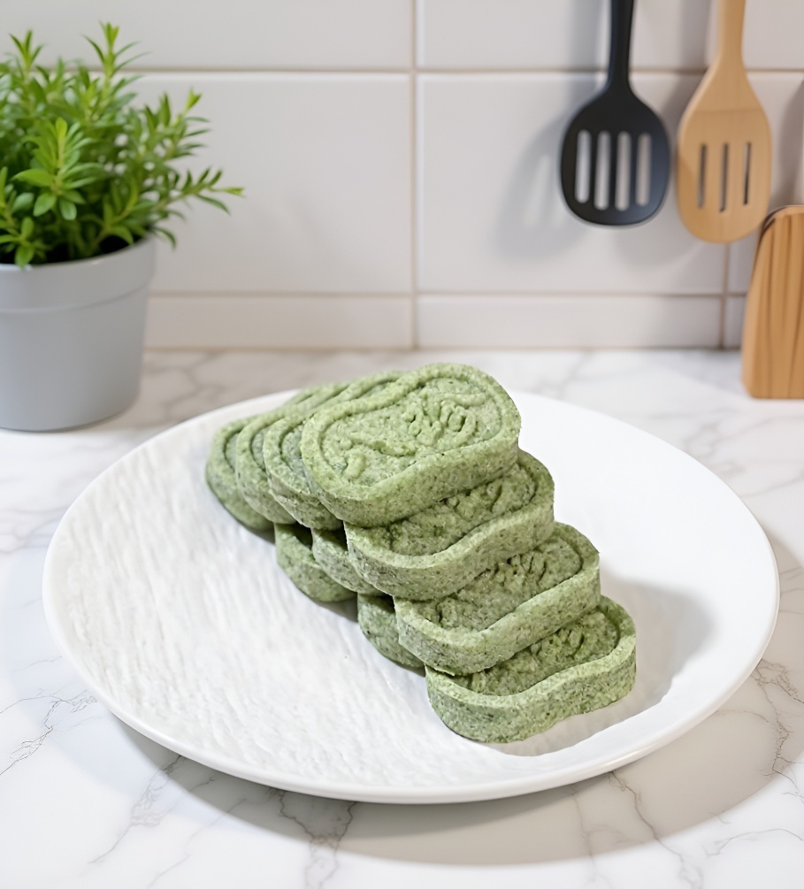 美容と健康に良いヨモギと桑の葉の八宝餅