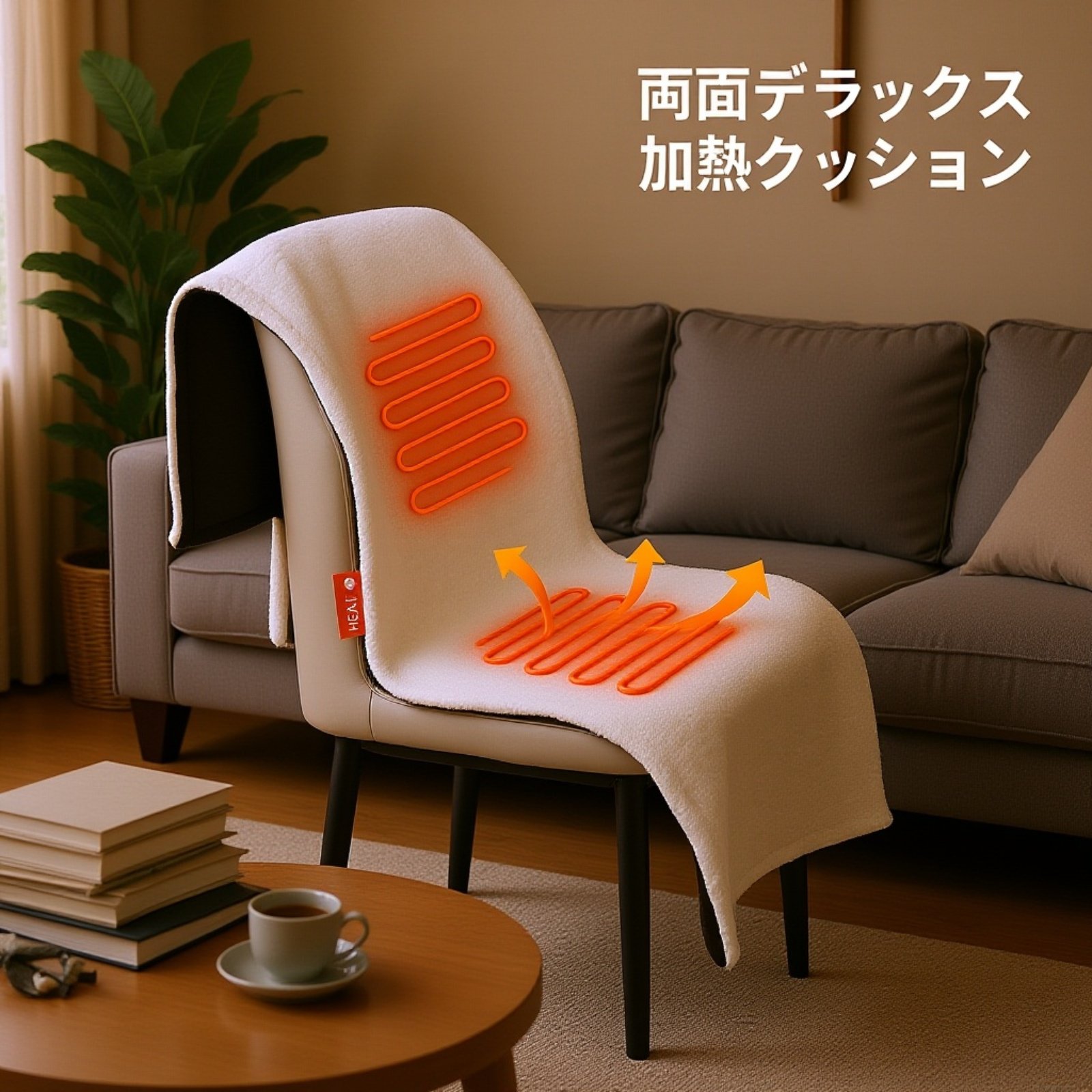 USB電気毛布 座椅用ヒータークッション