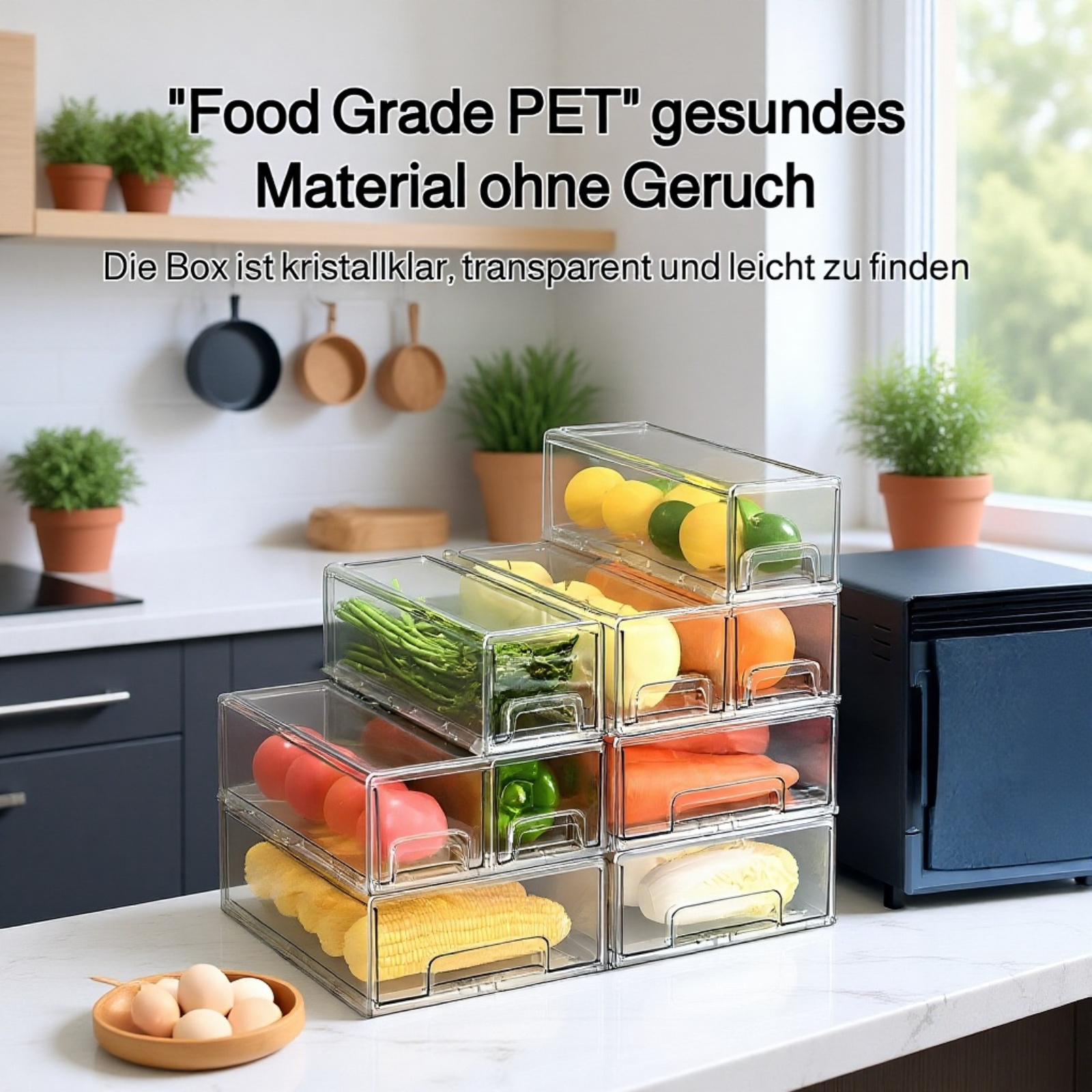 Gemüse und Obst ordentlich im Kühlschrank aufbewahren