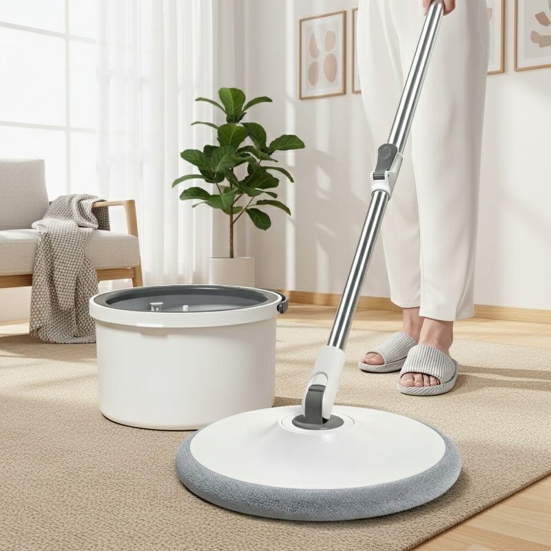Lazy household suction level plate with bucket mop clean sewage separation hands-free mop wet and dr