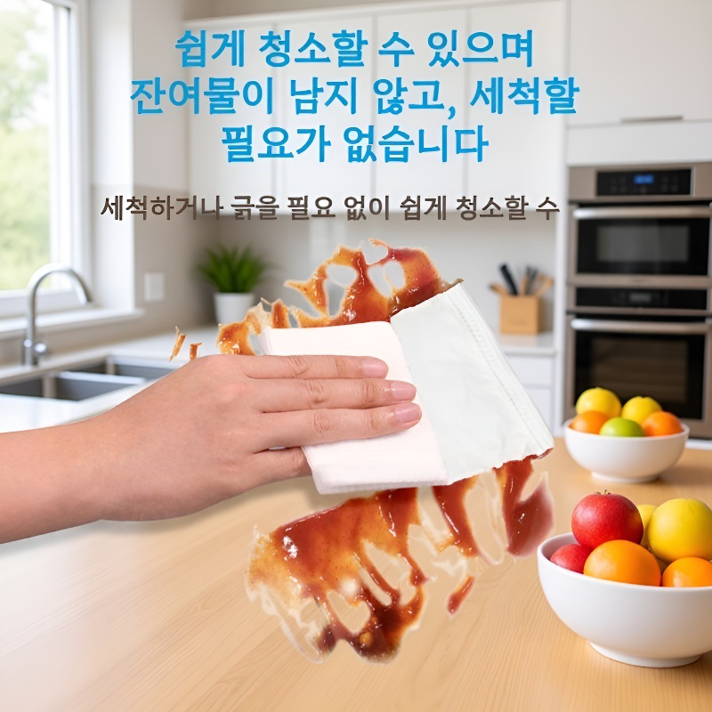 [무세탁 무자국] 휴대용 다운재킷 클리닝 물티슈