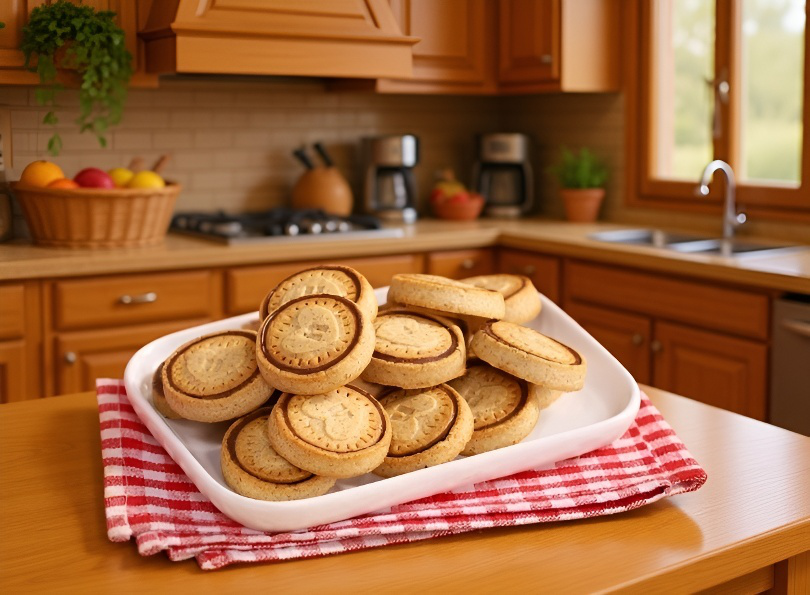 달콤한 쿠키와 커피 한잔의 조화