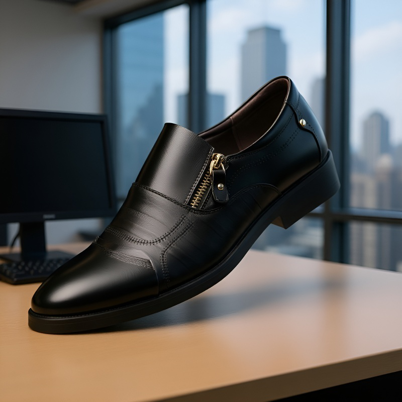 ビジネス メンズ コンフォート 大きいサイズ ポインテッドトゥ ビジネス 革靴 快適なビジネスシングルシューズ フォーマルな大きいサイズの紳士靴