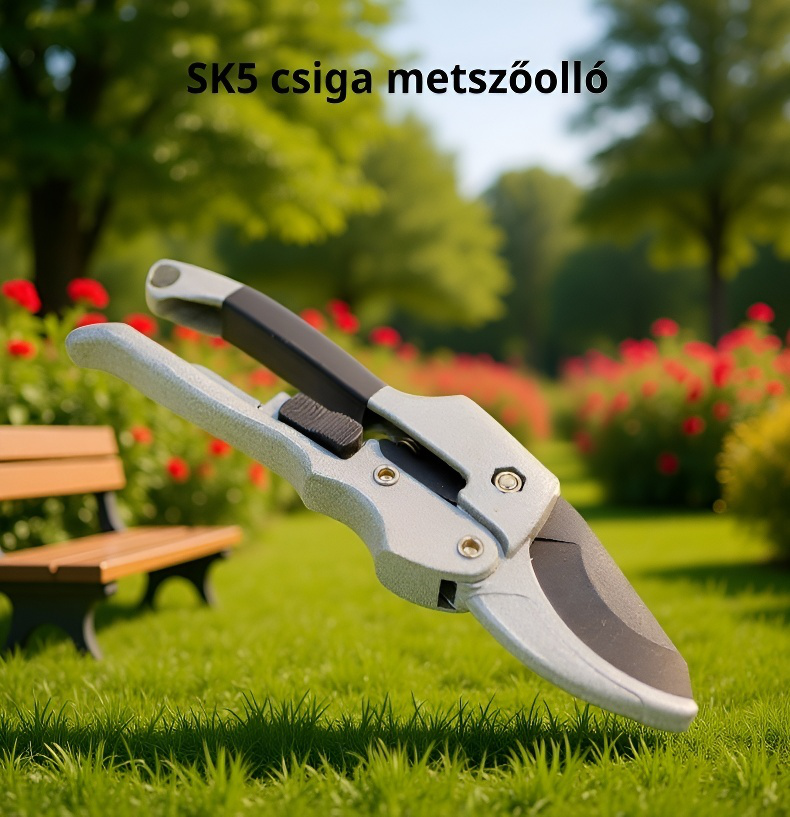 Kerti durva metszőolló gyümölcsvágó olló közelről