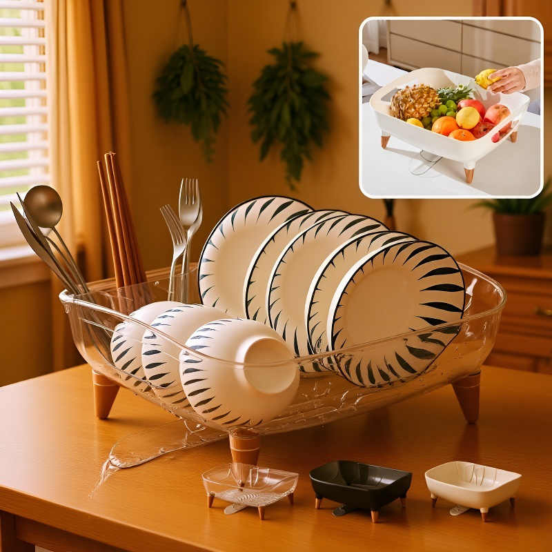 물빠짐 파티션 수납 그릇 바구니