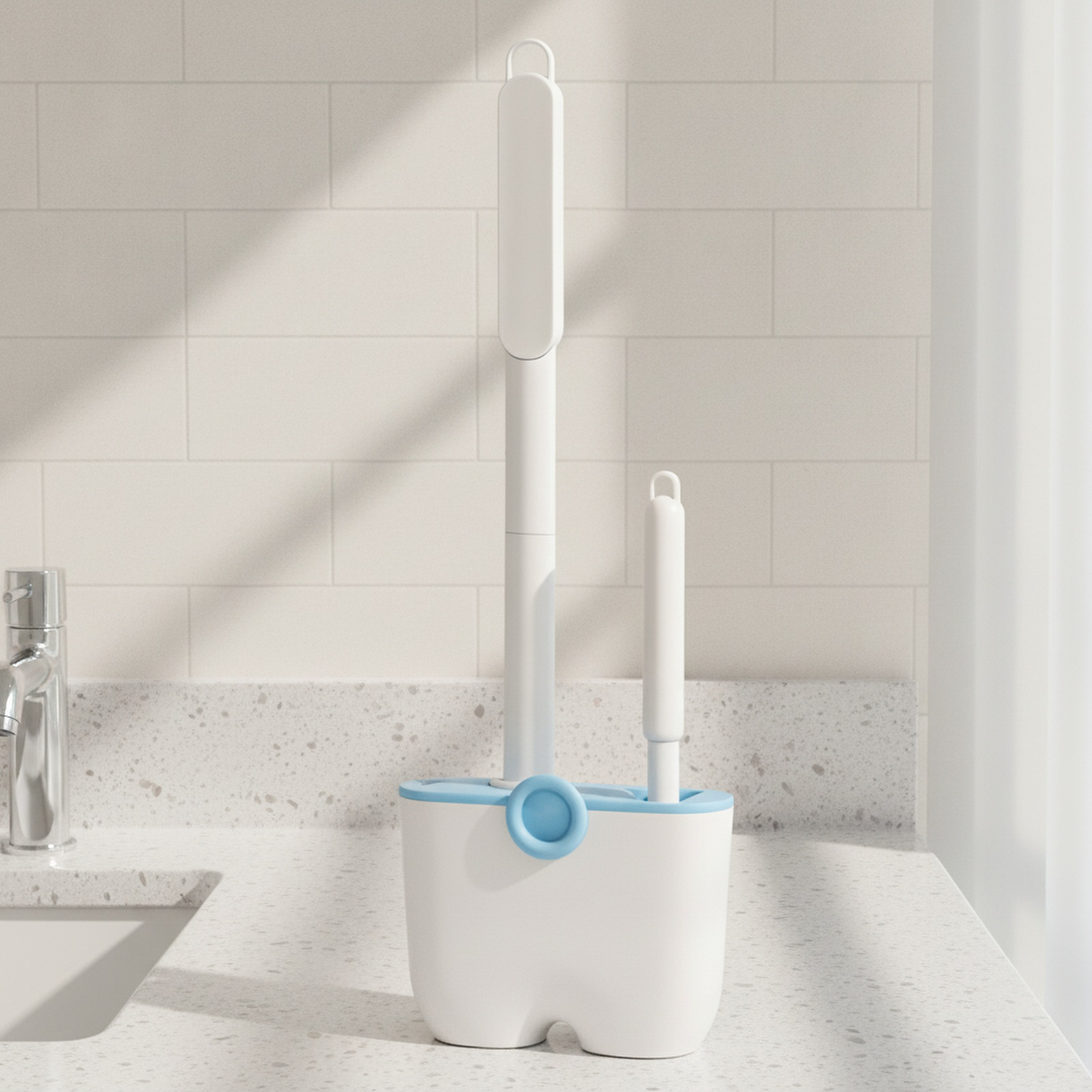 Portacepillo de baño de silicona para pared, fácil instalación sin perforaciones