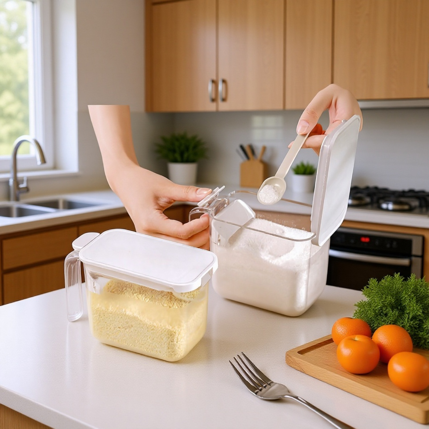 多機能キッチン調味料ボトル収納ラックセット