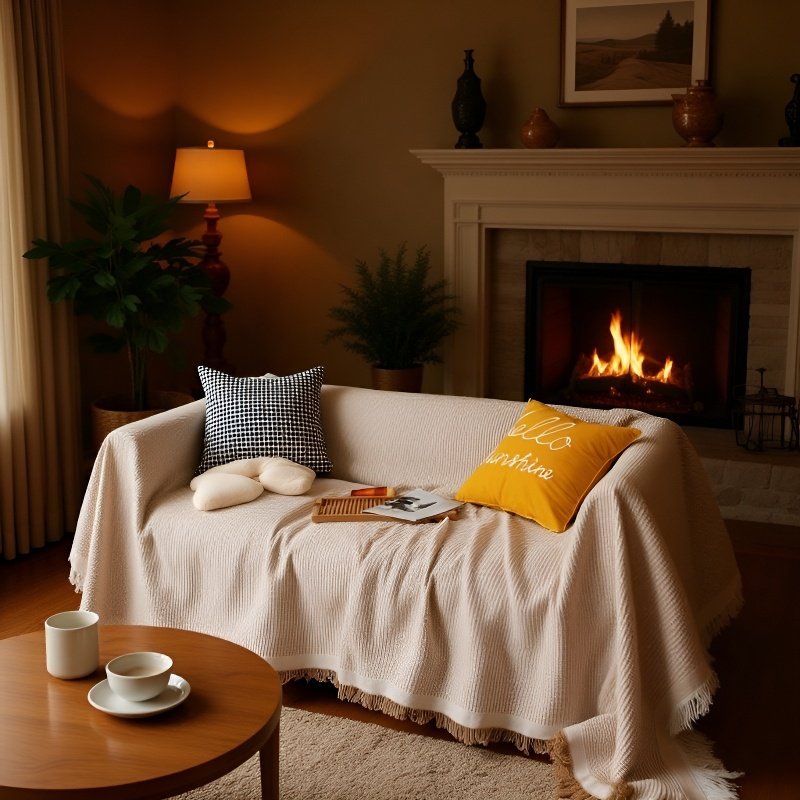 ソファカバーカバーフルカバー綿糸ユニバーサルソファブランケットカバータオル フルカバーソファ