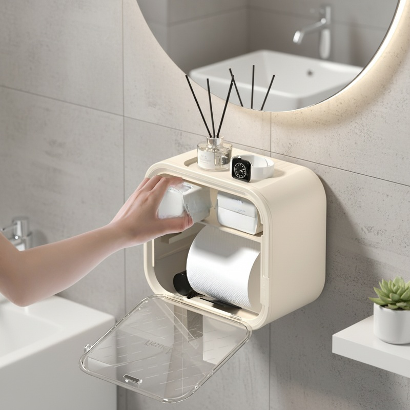 Multifunctional Toilet Paper Storage Box