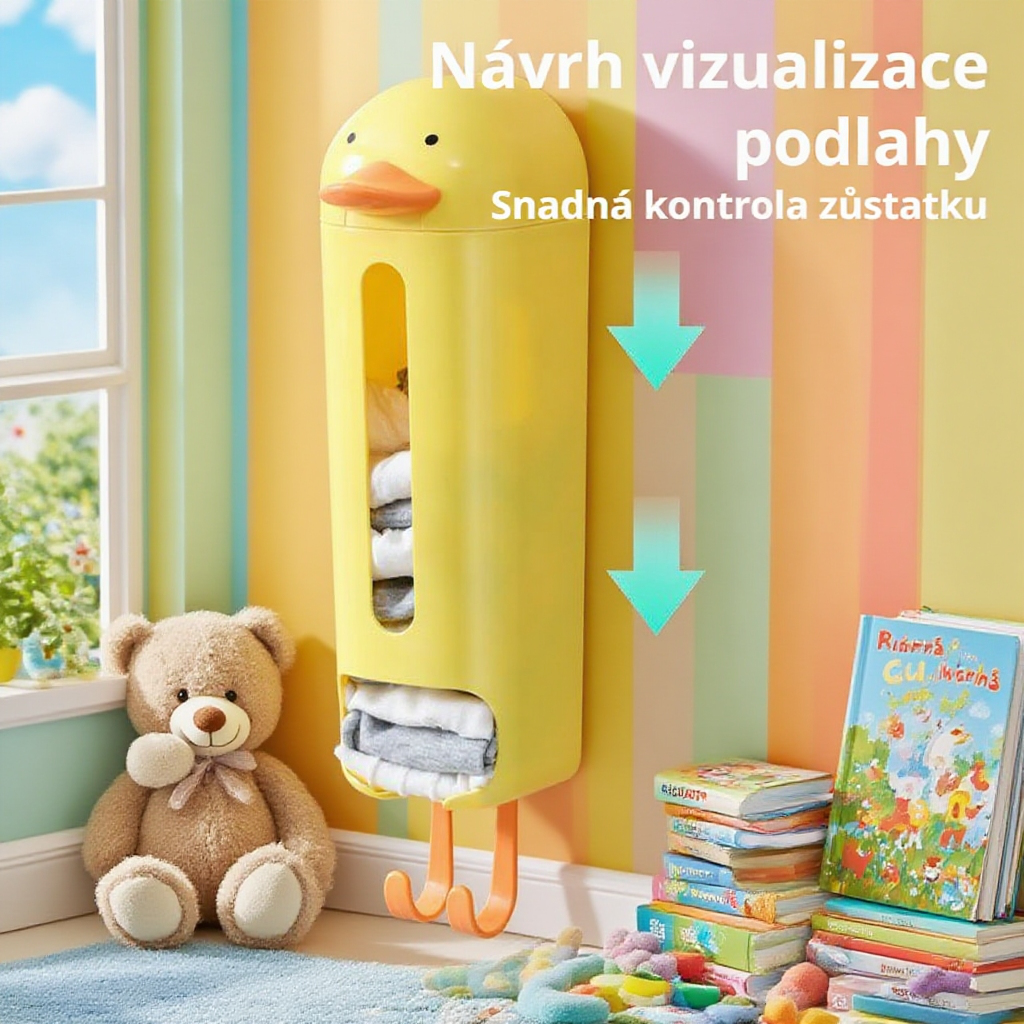 Nástěnný organizér s kresleným motivem