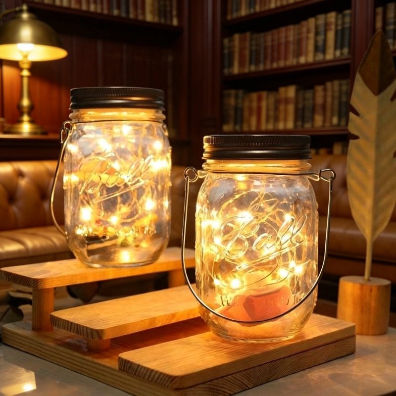 Lámpara de botella de deseos solar para jardín nocturno