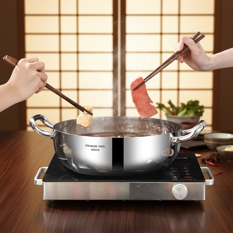 Household Induction Cooker Special Double Ear Soup Pot